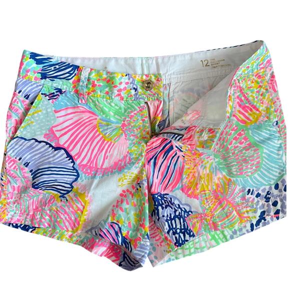 Lilly Pulitzer Roar of the Seas Callahan Multi Color Shorts Size 12 - Picture 6 of 10